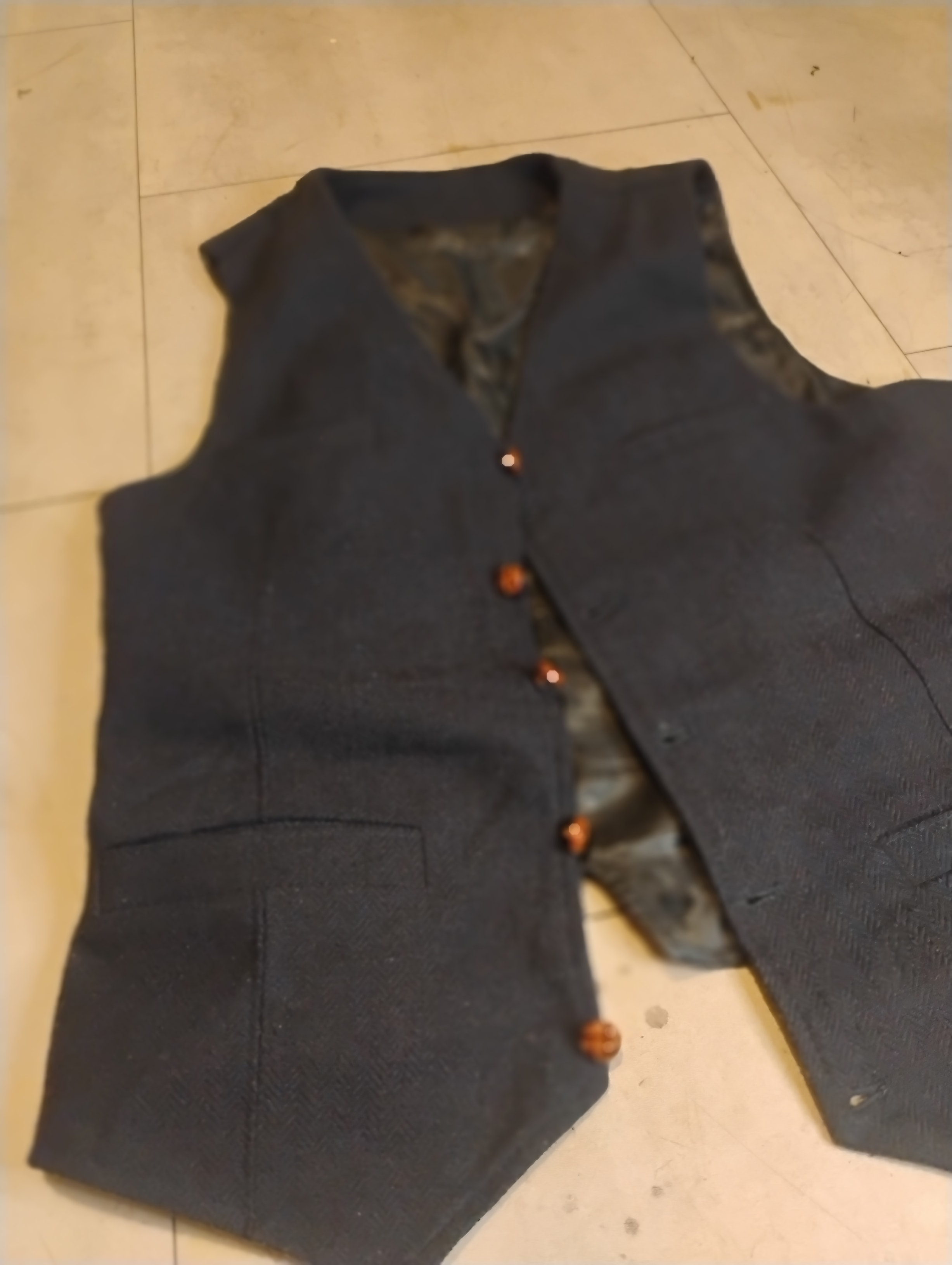 Brown Tweed Vest