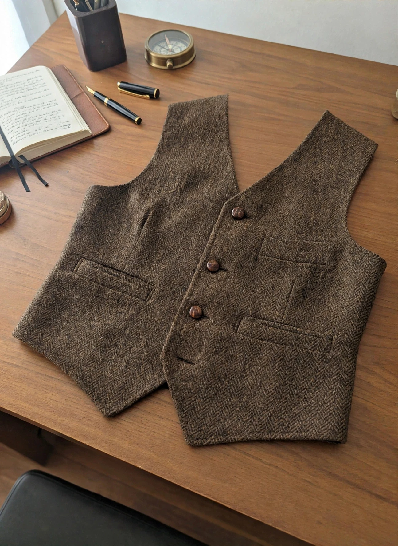 The Scholar Tweed Vest
